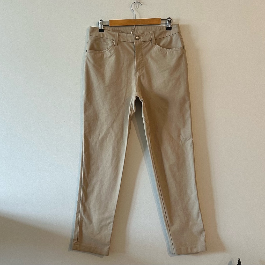Lululemon Men’s Abc Classic Fit Pant Utilitech Canvas Feel Trench Tan 30
